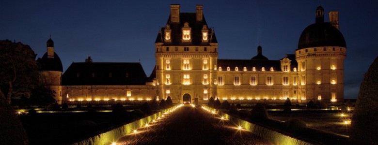 Le Château de Valençay en nocturne