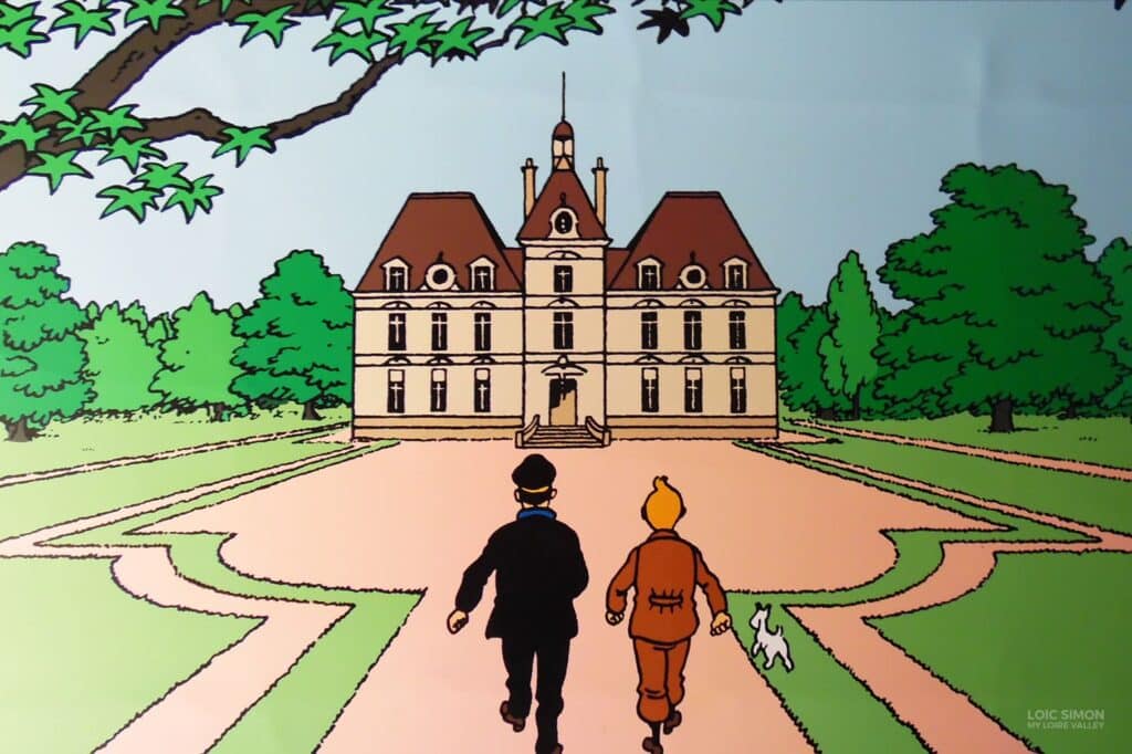 Présentation Chateau-de-cheverny-visite-famille-exposition-secrets-moulinsart-vue-chateau-loicsimon-myloirevalley-1024x682