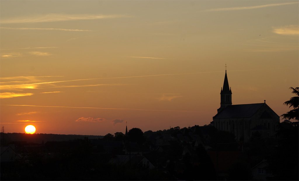 Coucher soleil sainte maure de touraine - My Loire Valley
