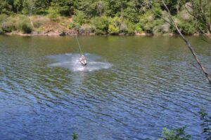 Tyrolienne aqua, Base Nature Aventure - My Loire Valley