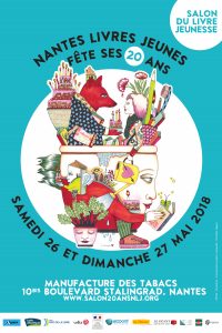 Affiche salon du livre jeunesse 2018 Nantes - Charlotte Légaut - C - My Loire Valley