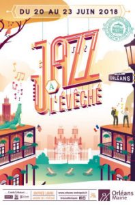 Affiche du festival jazz a l'eveche 2018 - Orleans