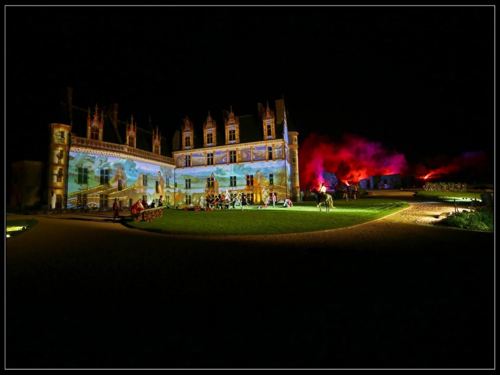 Spectacle nocturne au chateau royal d'Amboise