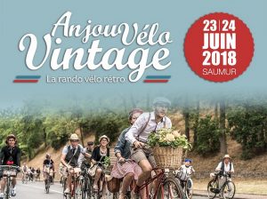 Affiche Anjou Vélo Vintage 2018 - Saumur