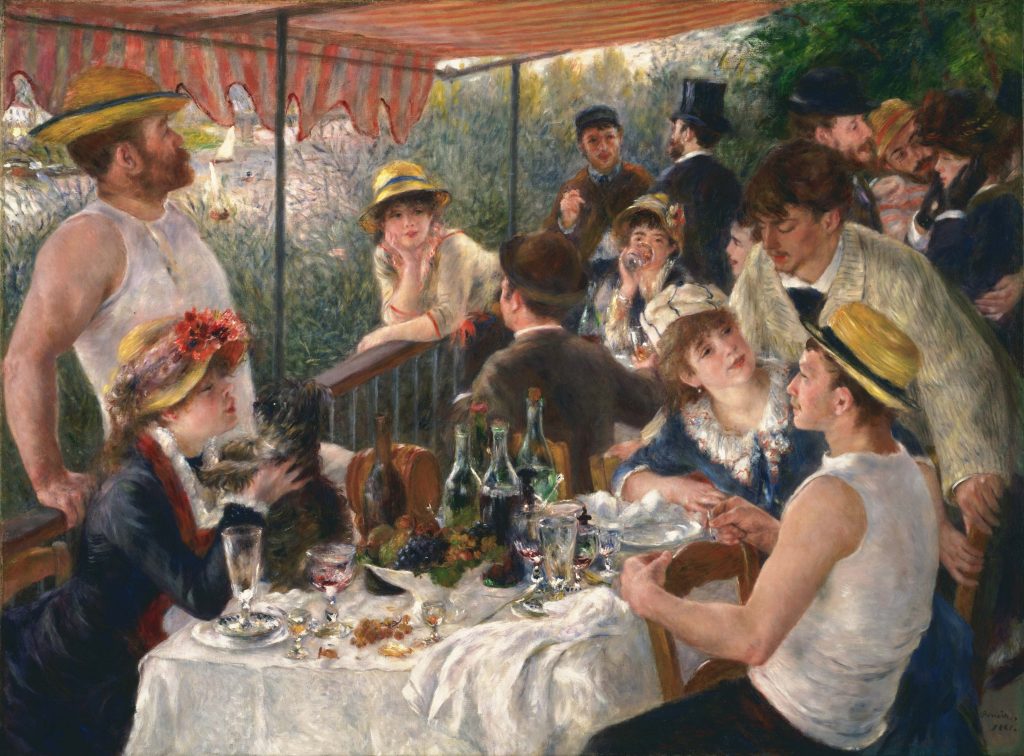 Pierre-Auguste Renoir_-_Luncheon_of_the_Boating_Party public domain - My Loire Valley