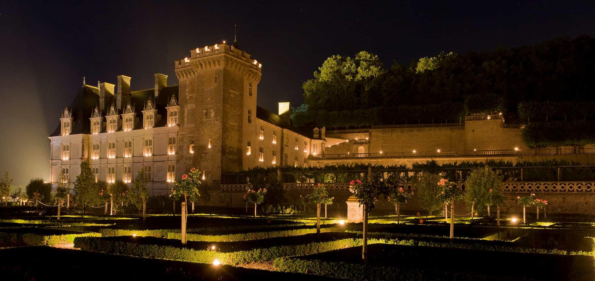 Soirée flambeaux au château de Villandry (c)