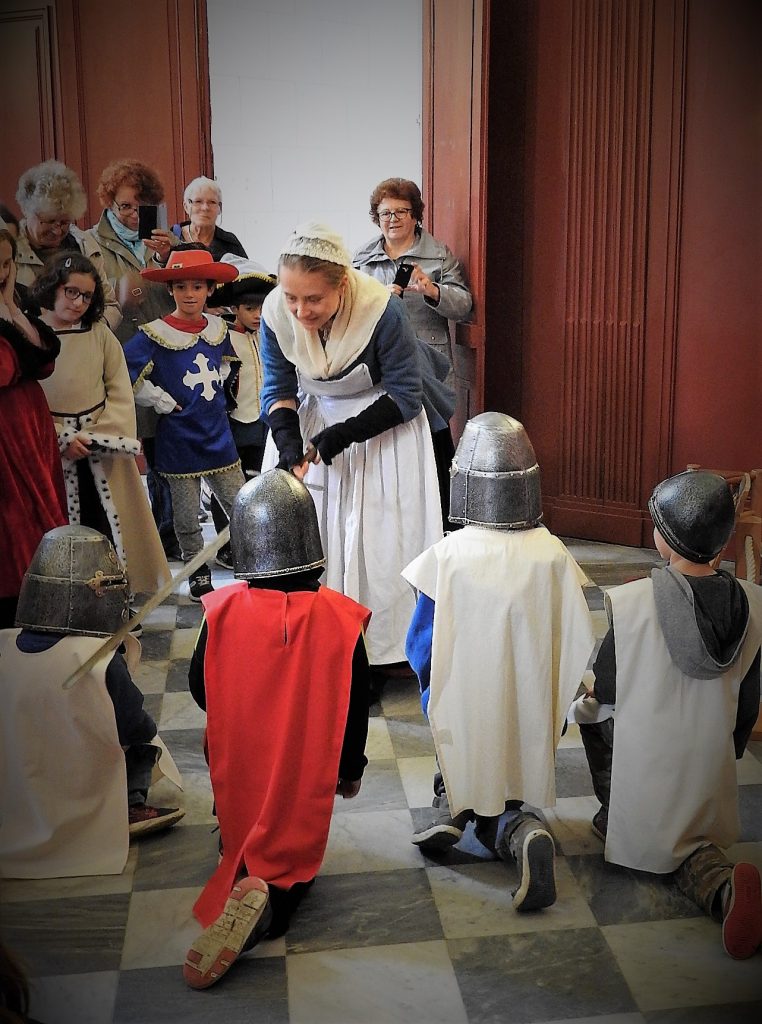 Explorateurs-Histoire-Chateau-Meung-sur-Loire-Adoubement de chevaliers