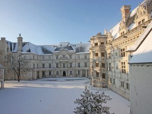 Château royal de Blois sous la neige