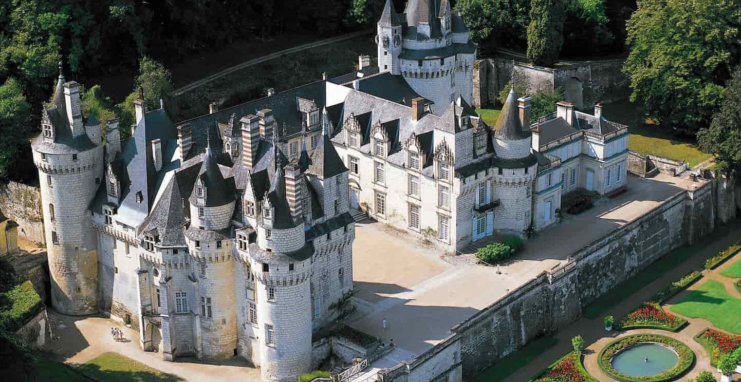 Château d'Ussé vue aérienne