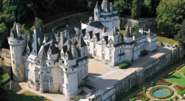 Château d'Ussé vue aérienne