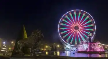 Animations Soleils d'hiver 2016, grande roue et illuminations dans le jardin du Mail