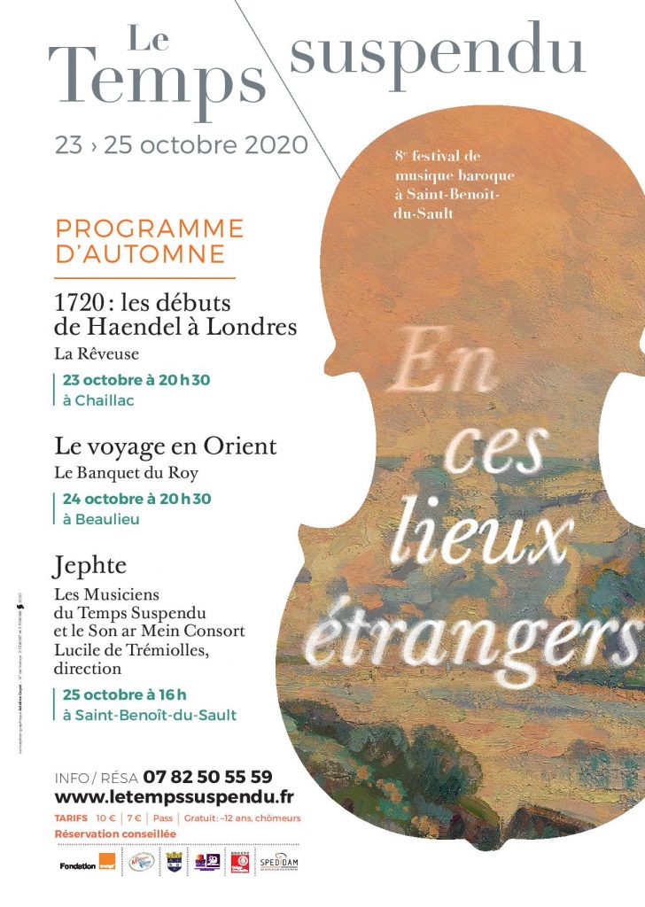 Affiche festival Le Temps Suspendu Octobre 2020