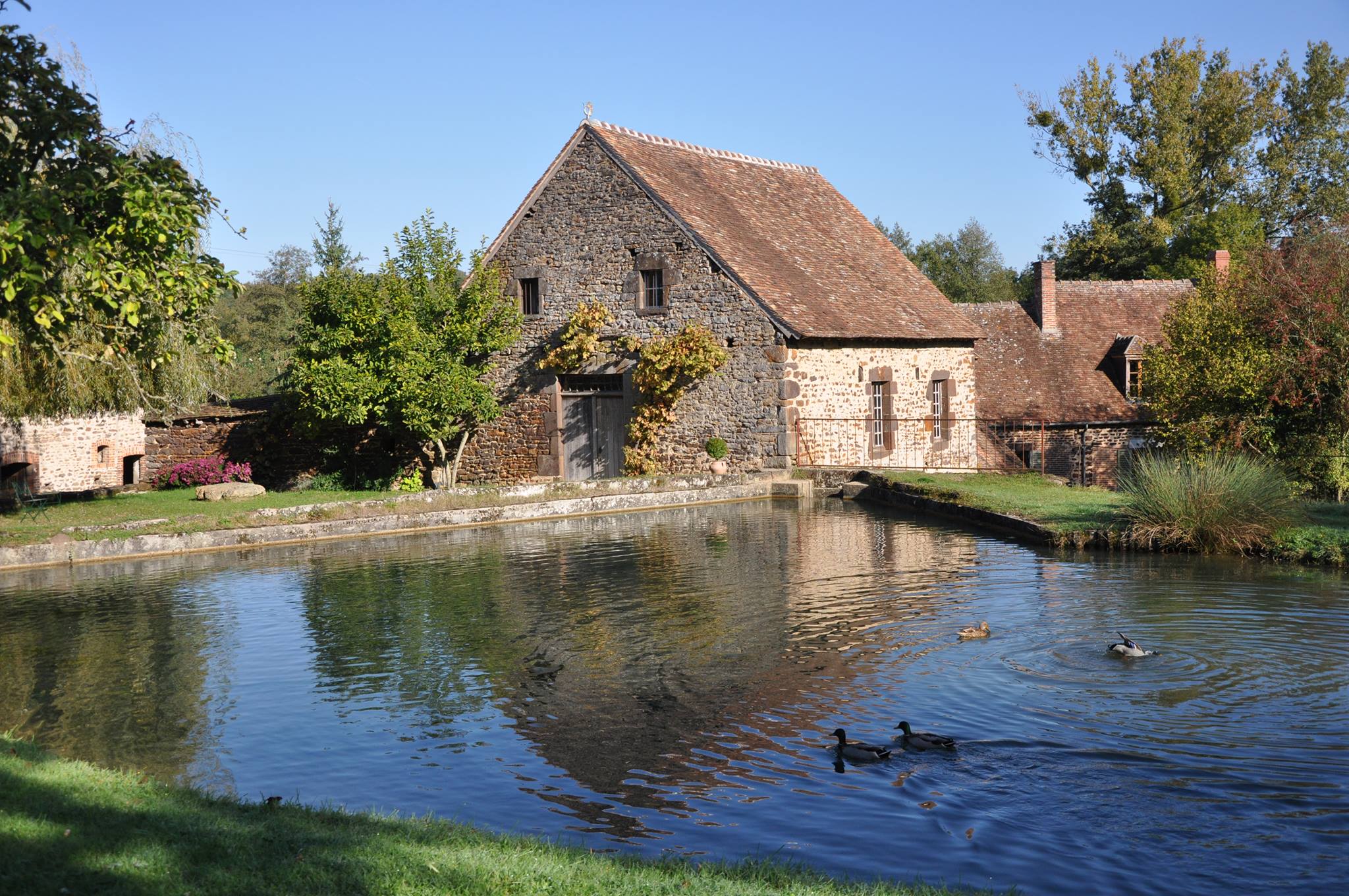 Vue sur le moulin de Tirepeine