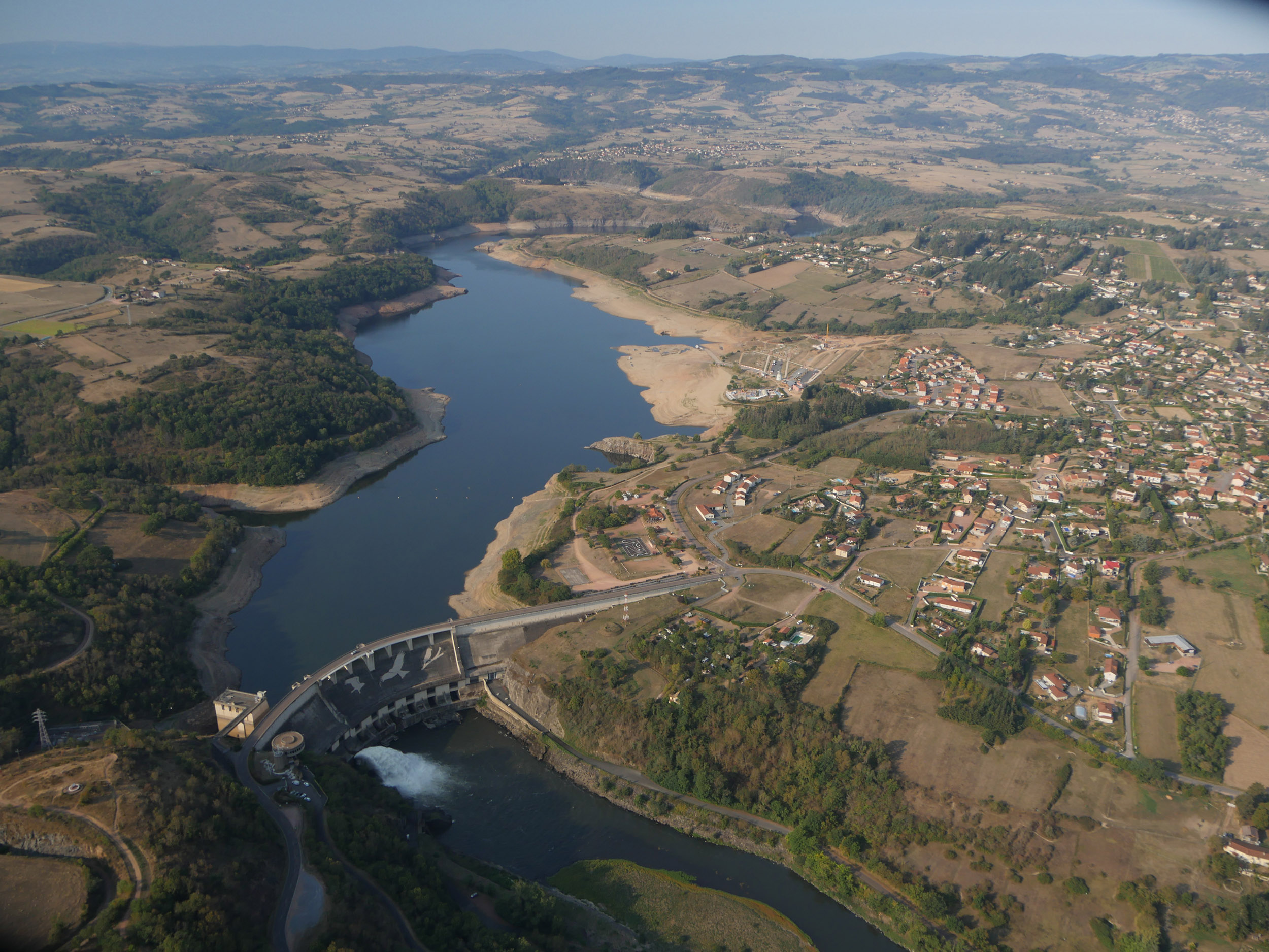 Barrage de Villerest – Septembre 2020 – Crédits photo WingOver