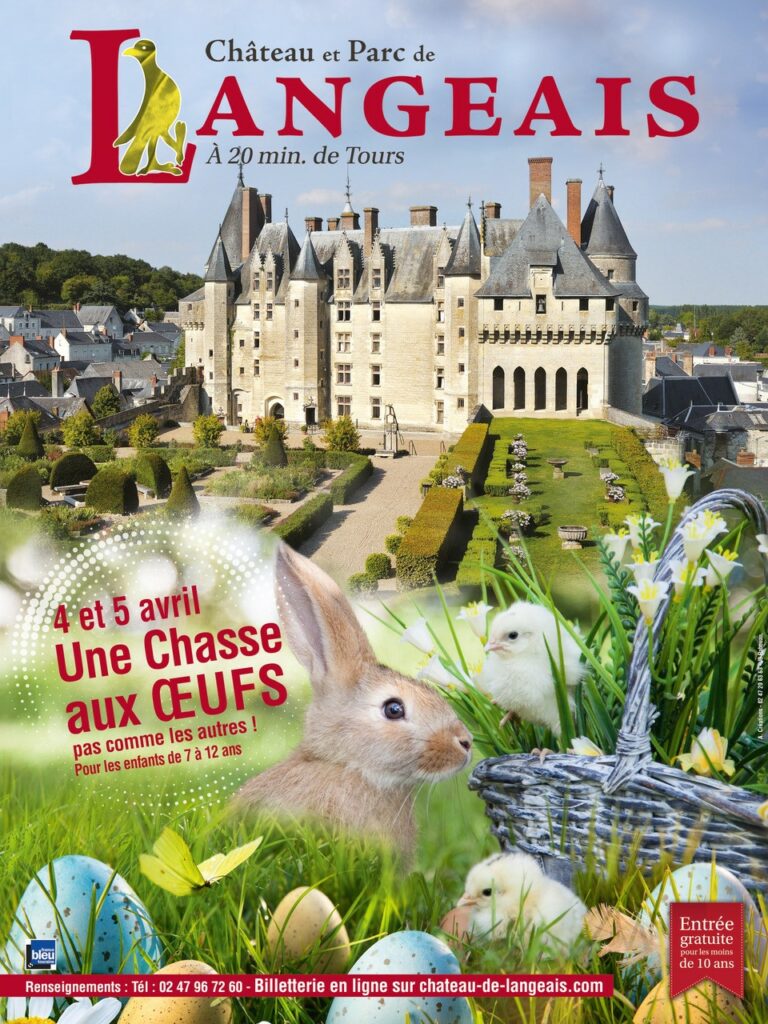 Chasse aux oeufs au château de Langeais