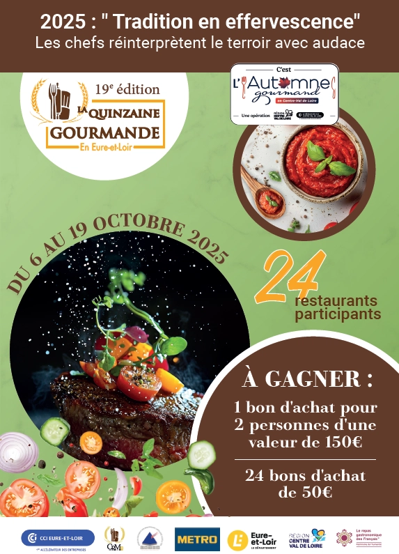 quinzaine gourmande en eure-et-loir affiche