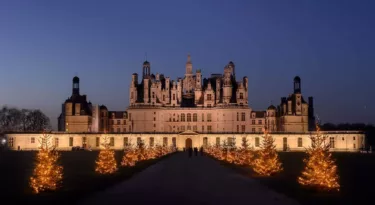 Le château de Chambord à Noël