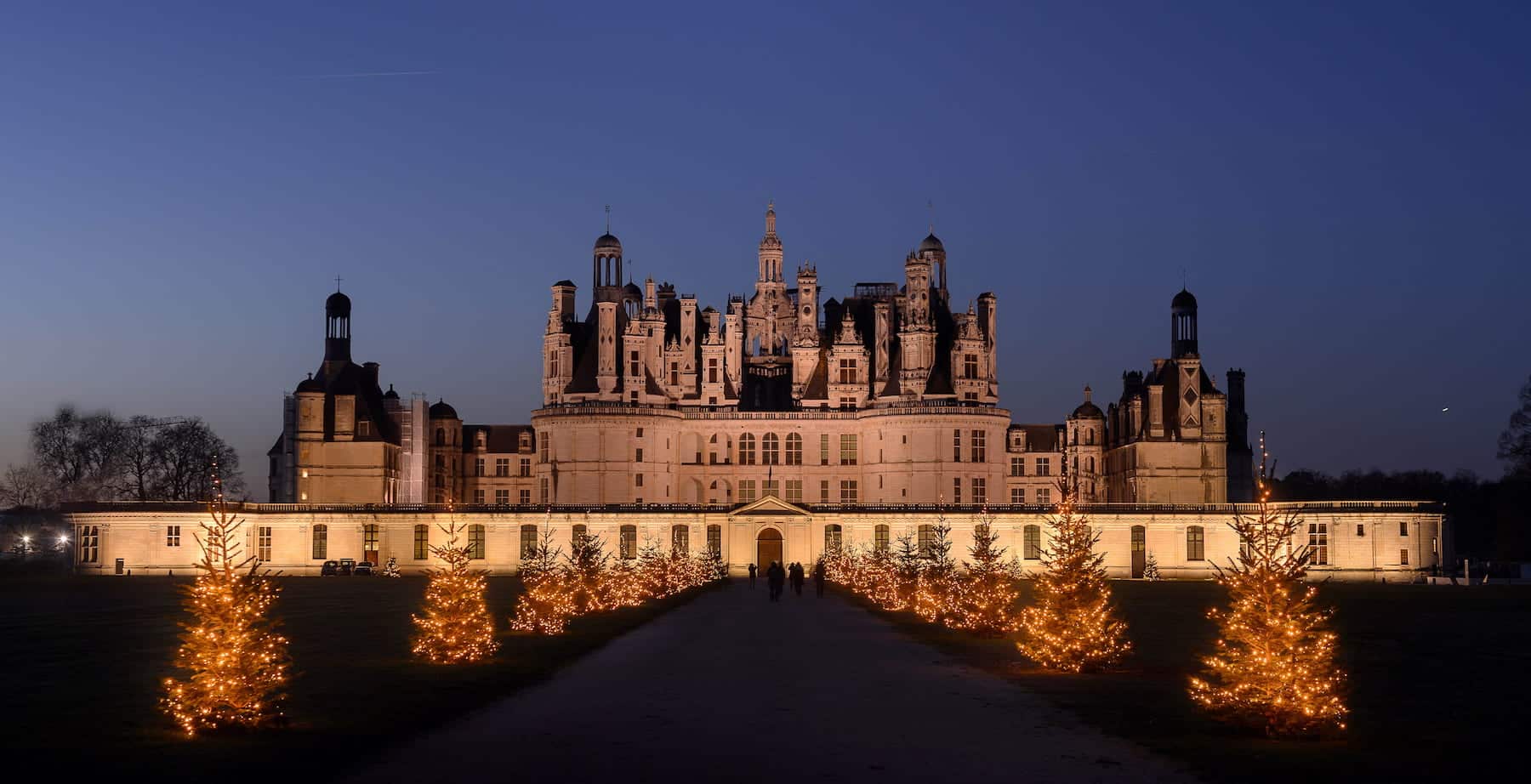 Le château de Chambord à Noël