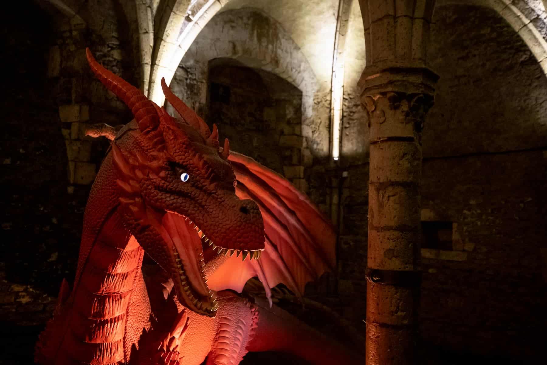 L'antre du dragon au château de Meung-sur-Loire
