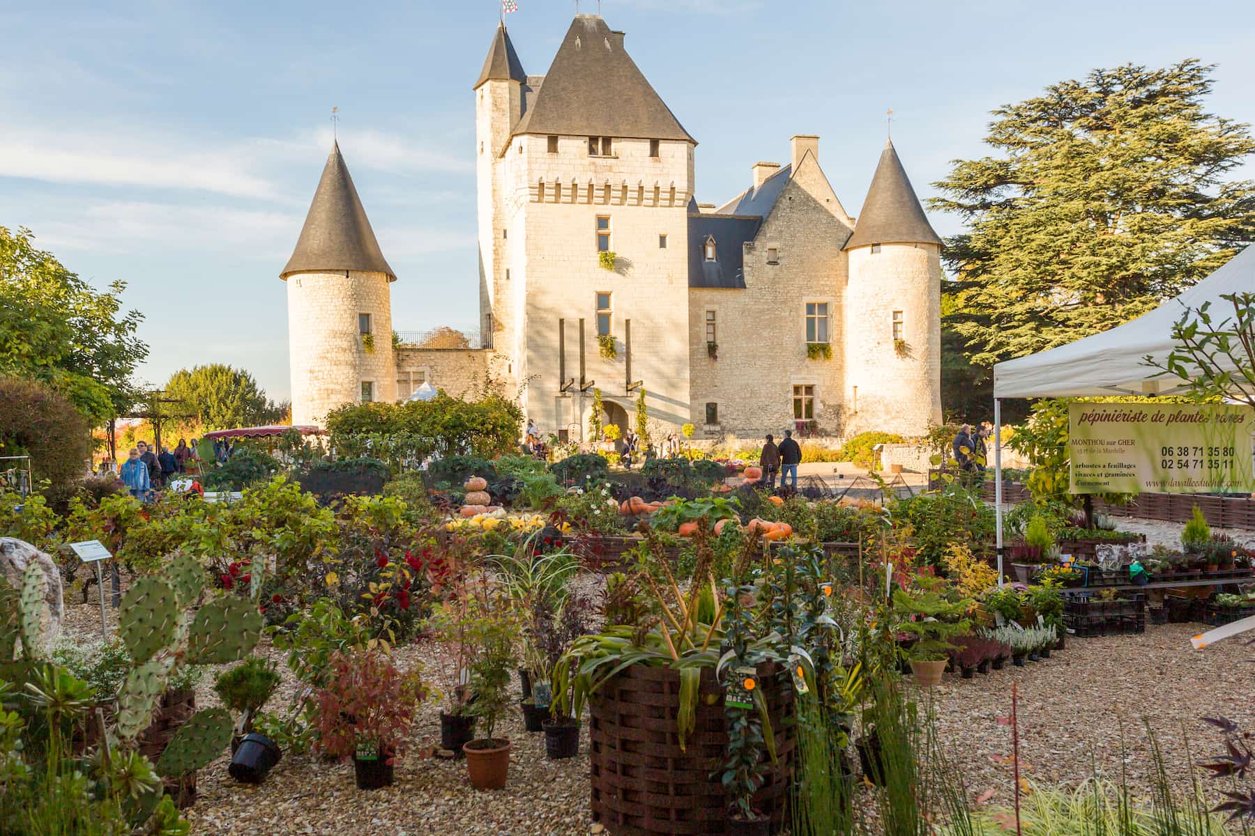 Festival des fleurs d'automne au château du Rivau.