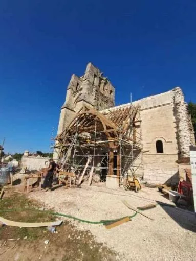 restauration de l'abbatiale de Donzy 2025 Nièvre