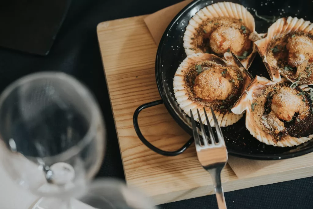 coquilles saint-jacques Saint Jacques Menu de Noël Loire Atlantique