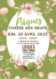 Affiche paques loisirs loire valley