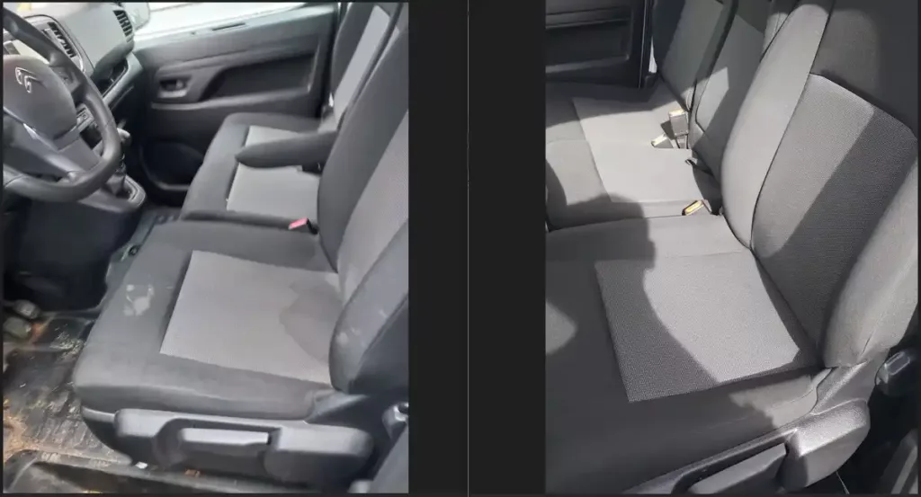 YTEC nettoyage esthetique vehicule voiture avant-après sièges