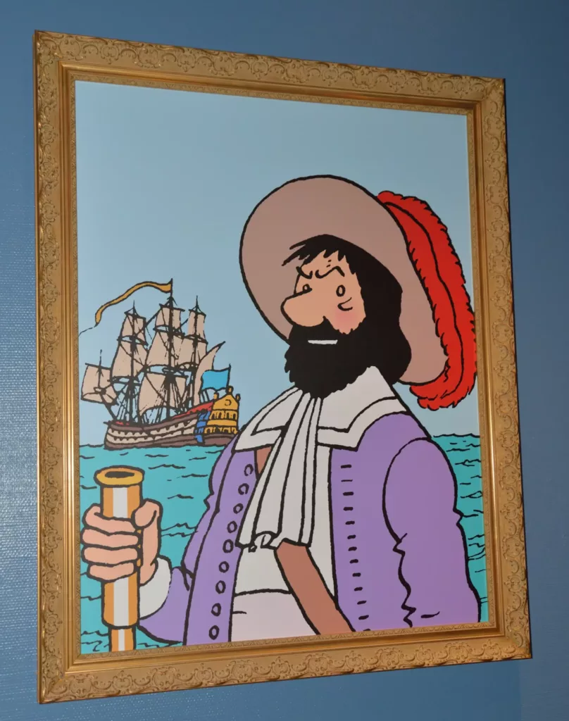 château de Cheverny tableau capitaine haddock tout savoir en famille sur les secrets de Moulinsart 