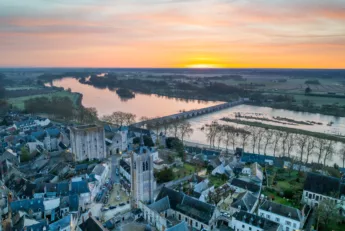 vue sur la ville de Beaugency