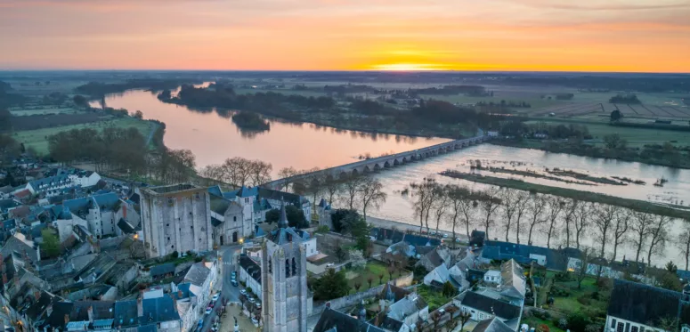 vue sur la ville de Beaugency