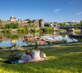 Vue du fleuve sur Angers