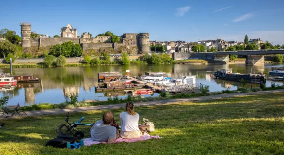Vue du fleuve sur Angers