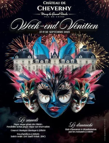 affiche weekend venitien chateau cheverny