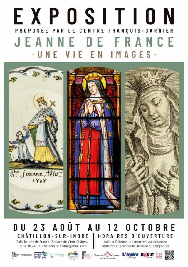exposition jeanne de france journee patrimoine chatillon sur indre