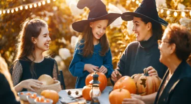 Décoration de citrouilles pour Halloween