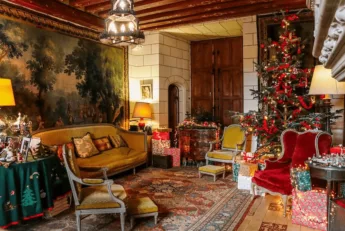 noel au chateau de montpoupon salon sapin