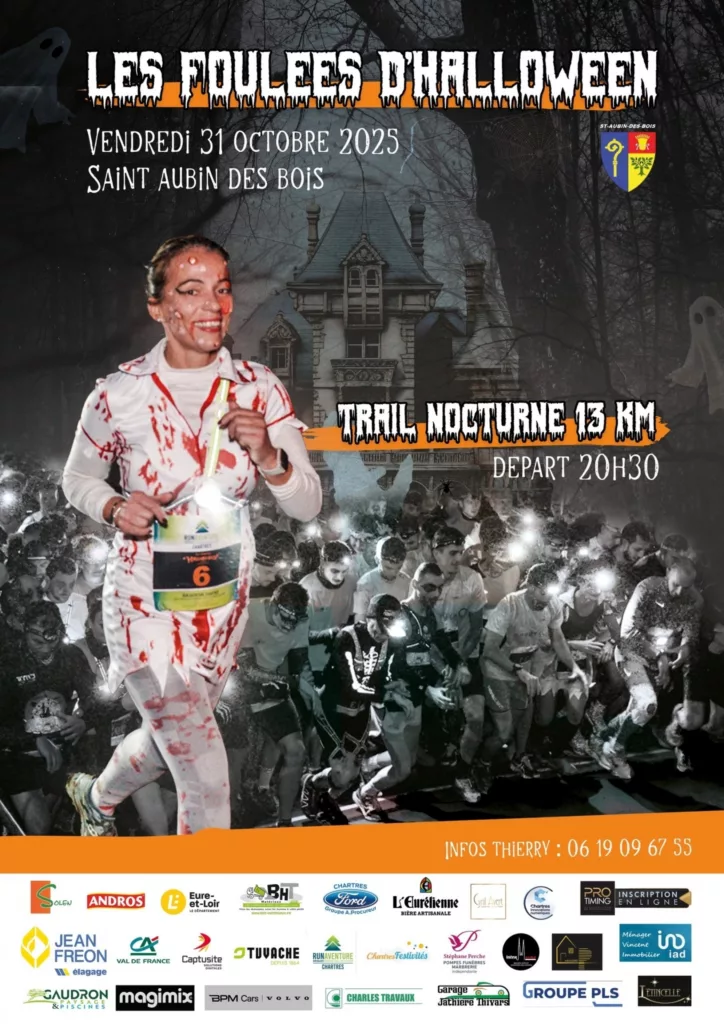 Les foulées d'Halloween 2025 à saint aubin des bois