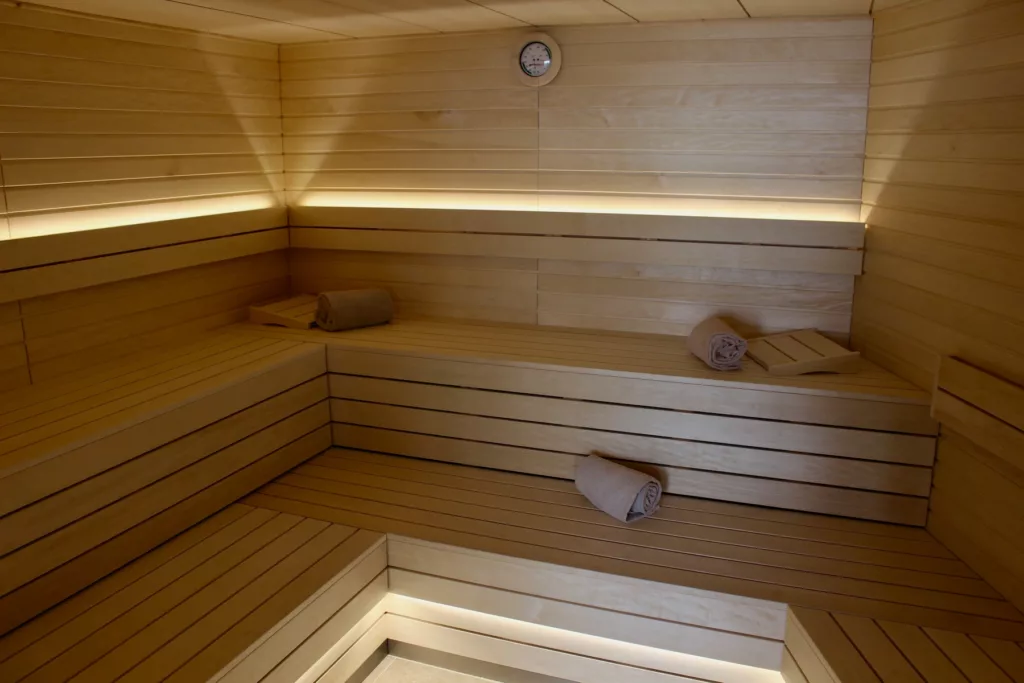 Sauna du SPA du Clos