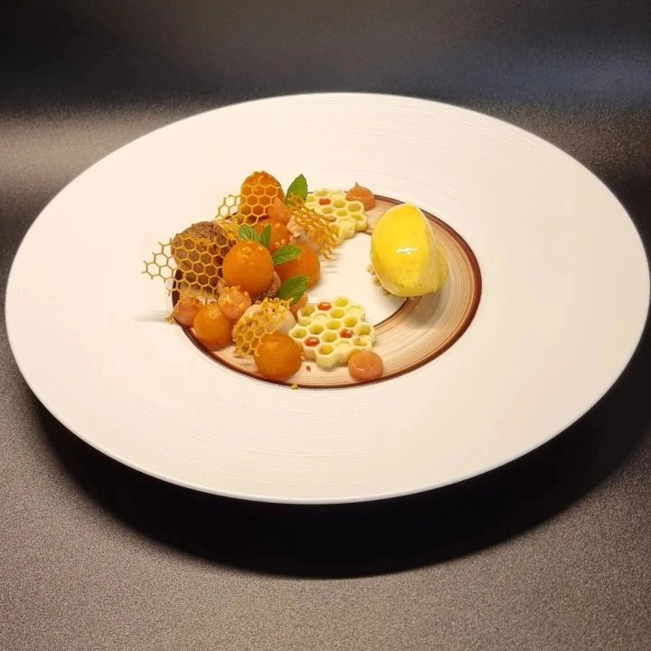 restaurant gastronomique L'Auberge St Fiacre indre assiette 