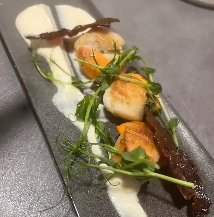 le p tit bouchon restaurantplat coquille saint jacques