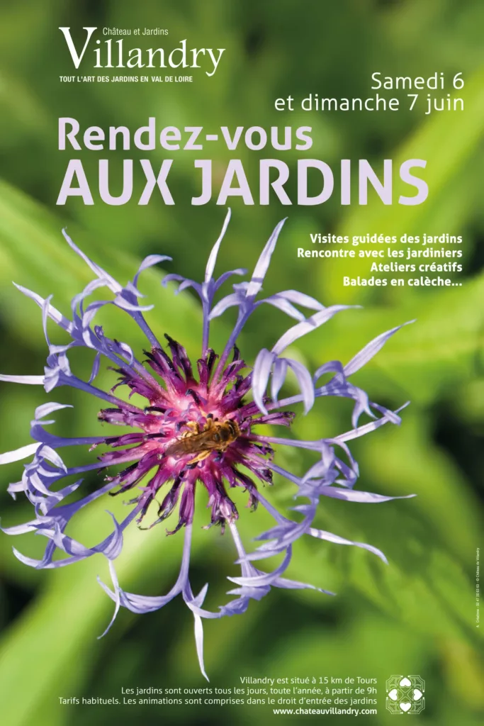 Rendez-vous-aux-jardins au Château de Villandry les 6 7 juin 2026