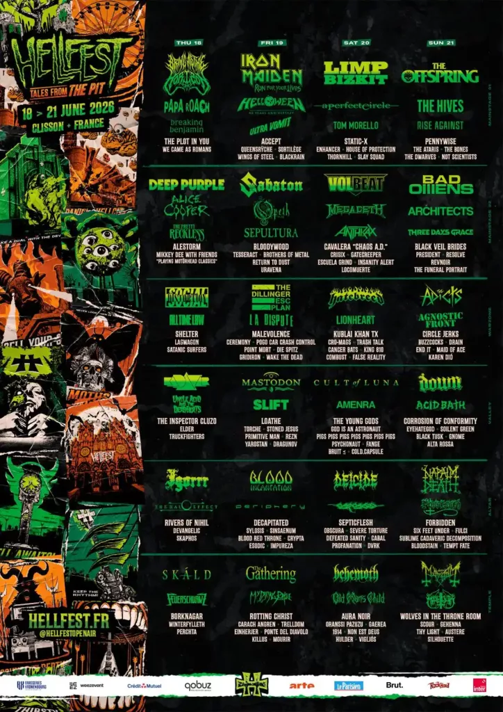 top 5 festival pres de nantes : affiche festival hellfest-20-ans