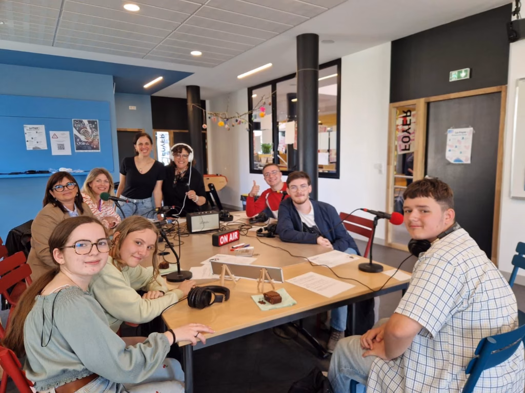 atelier radio au festival "métiers en scène"