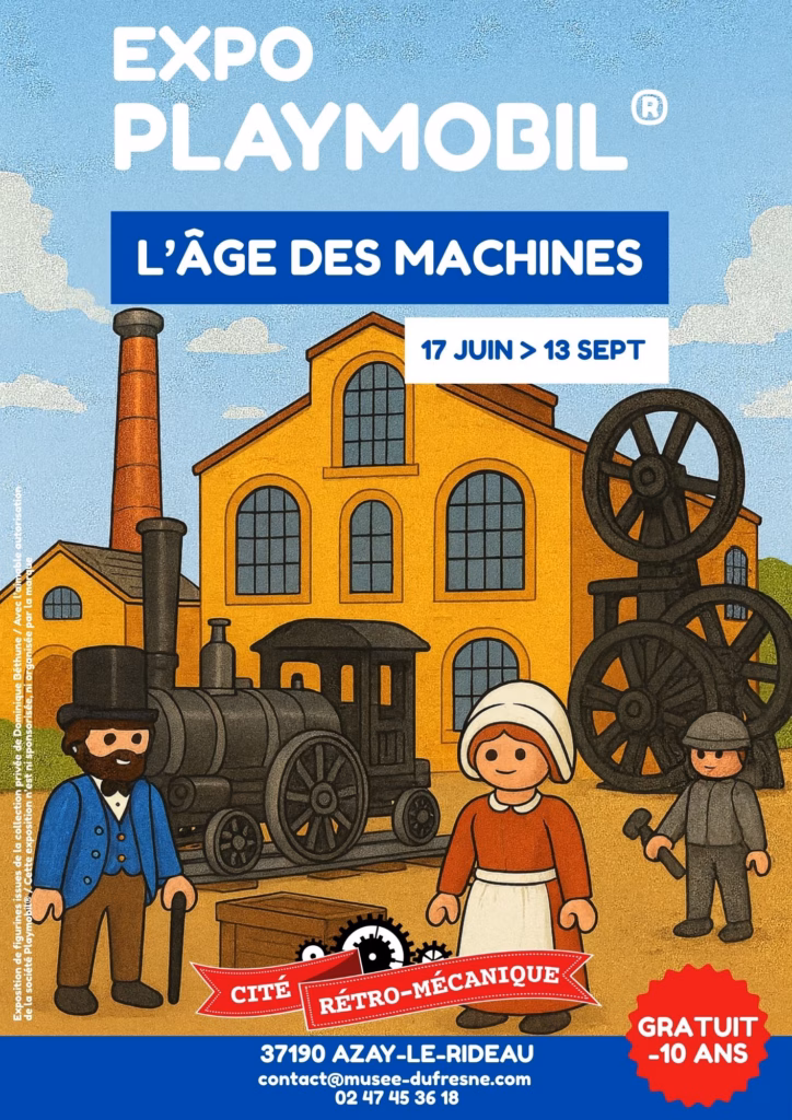 EXPOSITION PLAYMOBIL L AGE DES MACHINES 2026